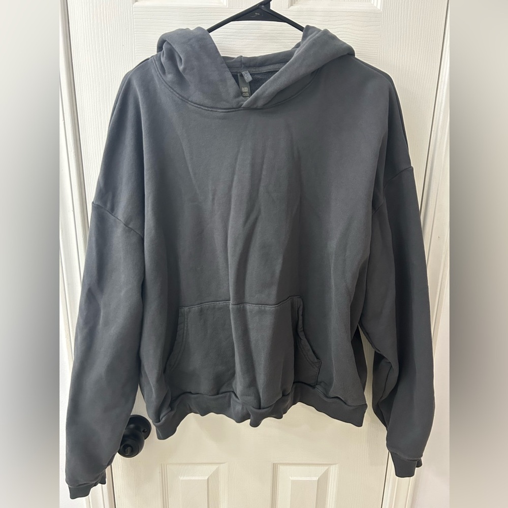 SKIMS French terry-cloth cropped hoodie